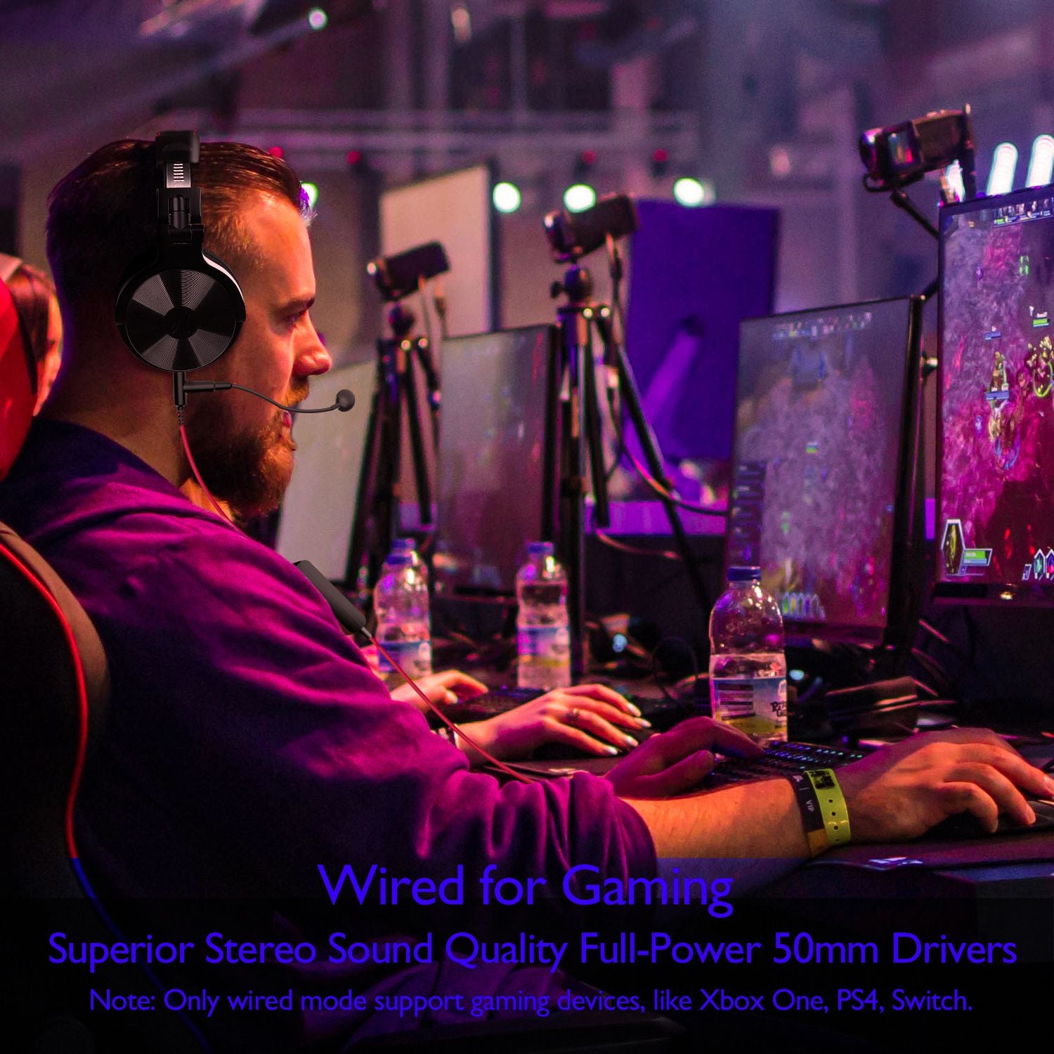 ONEODIO Pro-M Over Ear Wired and Wireless Headphone Stereo Sound No Delay PC Gaming Music Bluetooth Headset with Microphone ONEODIO Pro-M Over Ear Wired and Wireless Headphone Stereo Sound No Delay PC Gaming Music Bluetooth Headset with Microphone